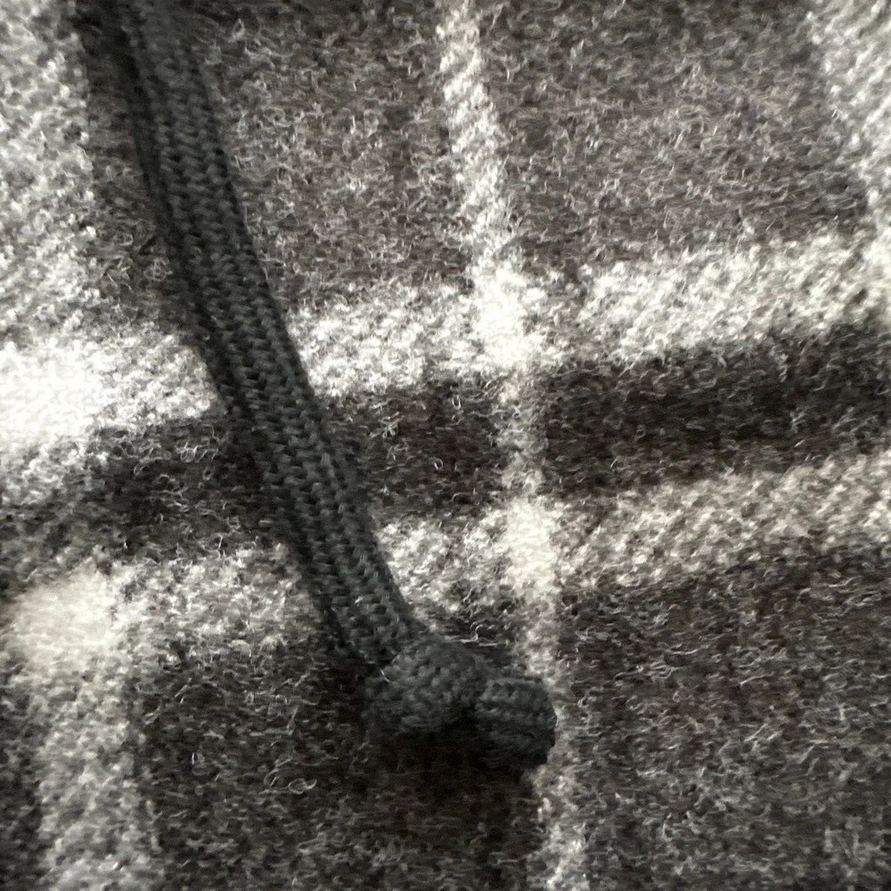 Adorable Black and White Plaid Shacket - Picture 8 of 9